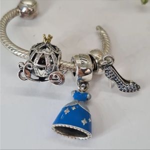 Pandora, NEW Disney, Cinderella charm set. Retails for $300! Offers welcome!